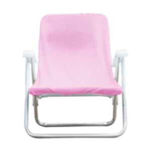 Capa de cadeira de praia atoalhada Rosa bebê