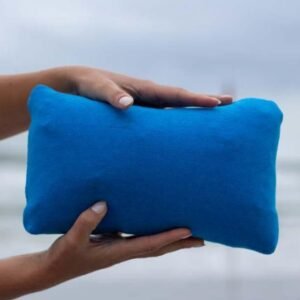 Travesseiro inflável com capa Azul piscina