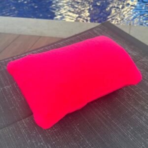 Travesseiro inflável com capa Pink neon